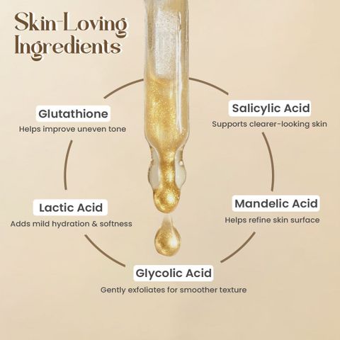 glycolic acid and glutathione GLAMVEDA Skin Brightening Glutathione, & Salicylic Face Serum Men & Women Taille:25 kilogrammes (55 livres) Collagen GHK-Cu Peptide for Hair