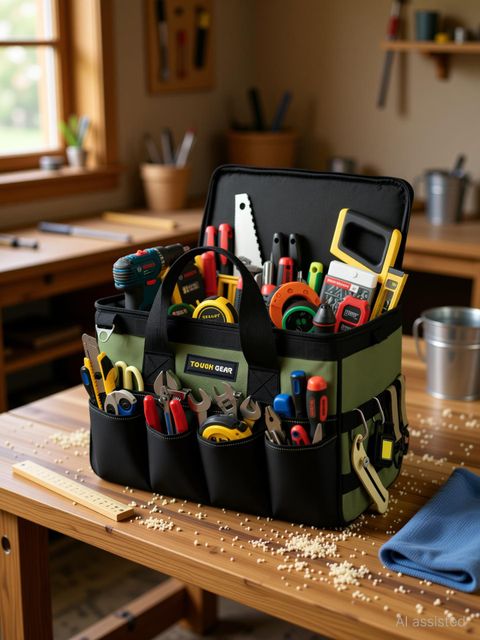 Henny bags 2.0 Heavy Duty Tool bag Organizer 18-Inch 20-Pocket