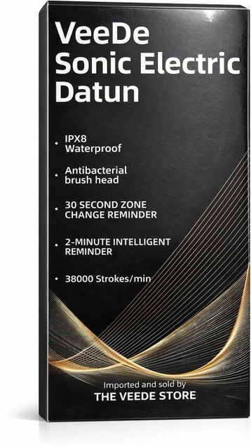 VEEDE Electric Toothbrush (Black, Silver) - Image 6