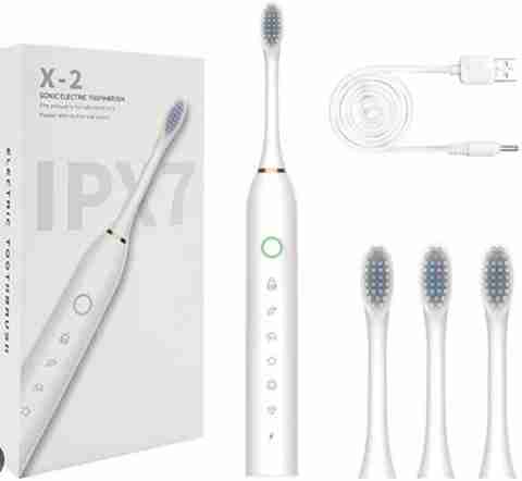 RGV Upgrade Quality 6 Mode USB Rechargeable Electric Toothbrush with IPX7 Waterproof Ultra Soft Toothbrush - Image 3