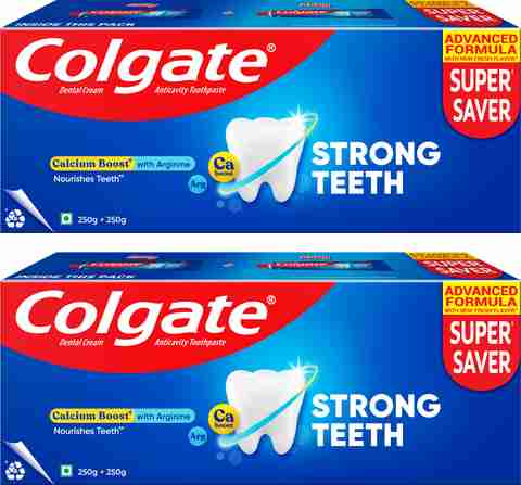 Colgate Strong Teeth Calcium Boost Toothpaste 1kg (Pack of 2) - Image 5
