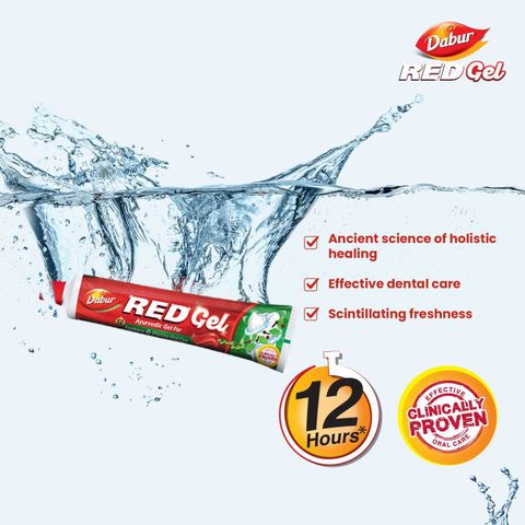 Dabur Red Ayurvedic Gel for Freshness ( Super Saver Pack) Toothpaste (600 g, Pack of 2) - Image 7