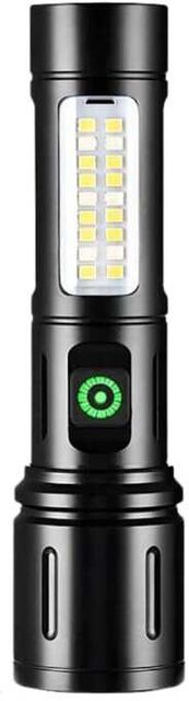 TANSHA Long Range LED 2-in-1 Rechargeable Torch, Multicolor, 10 cm - Image 4