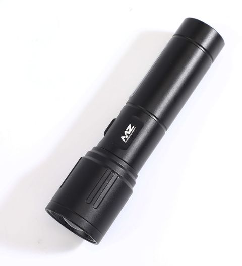 MZ M032 (RECHARGEABLE LED METAL TORCH) Zoomable 80W with 1200mAh