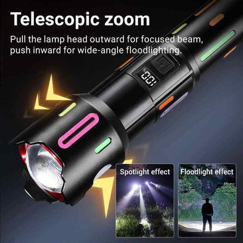 COBA CB2405 USB Rechargeable Diving Flashlight Torch (Black, 10 cm) - Image 8