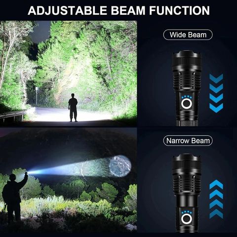 Aubade HZ-983 Cree T6 LED Flashlight, Black, 16.5 cm - Image 4