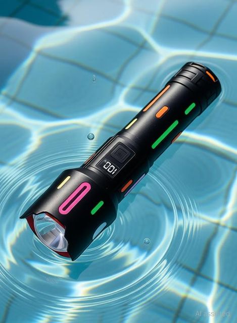 COBA CB2405 USB Rechargeable Diving Flashlight Torch (Black, 10 cm) - Image 5