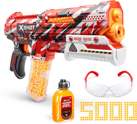 新品未開封 SHOT CALLERS 10枚セット X-Shot Gel Clutch Blaster, Manual Prime & 5,000 Hyper Gel Pellets