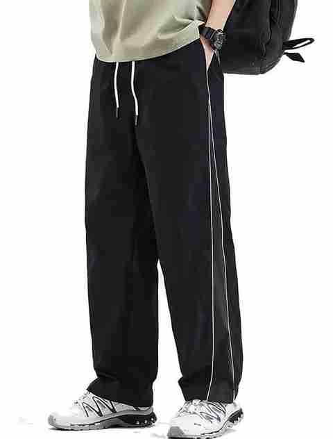 PSVEESHA Men Striped Black Track Pants - Image 5