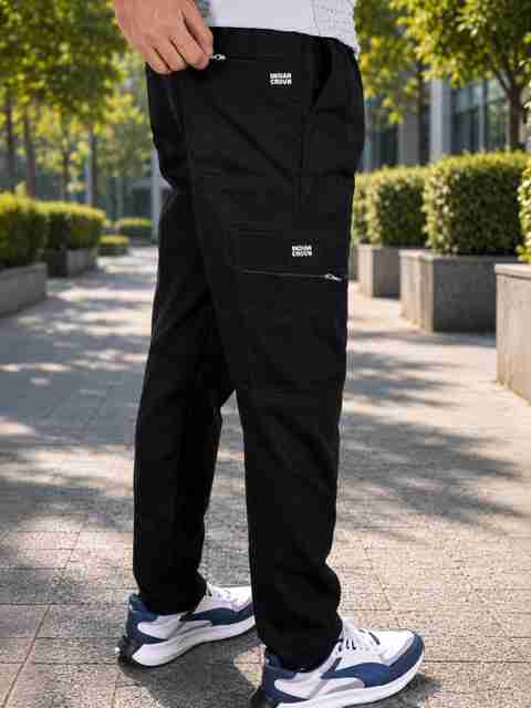 Broz traders Men Solid Black Track Pants - Image 5