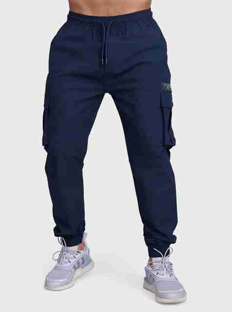 FuaarK Men Solid Blue Track Pants - Image 5
