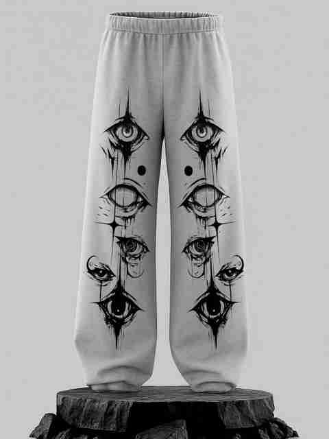 ZEN1FASHION Men Printed Grey Track Pants - Image 2