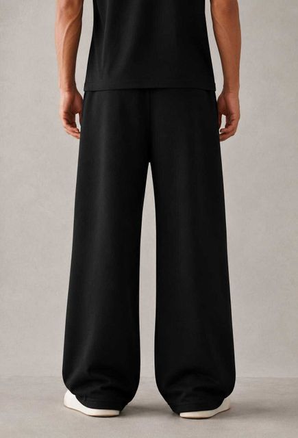 FNGRPRNT Men Solid Black Track Pants - Image 6