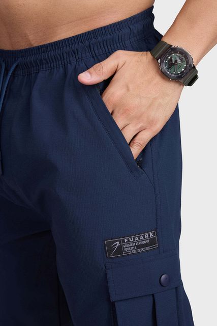 FuaarK Men Solid Blue Track Pants - Image 7
