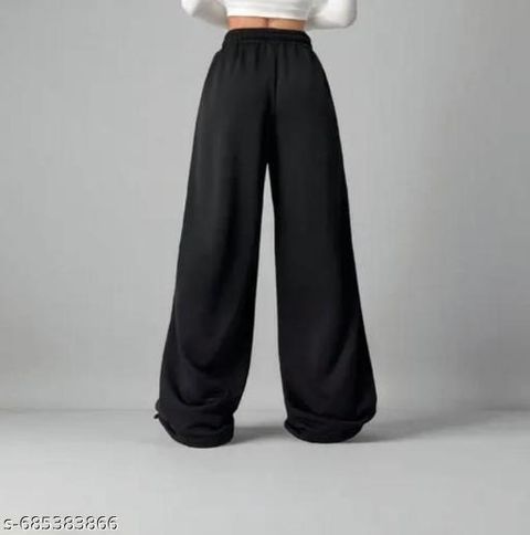 LAYZEE Women Printed Black, Grey Track Pants - Image 6