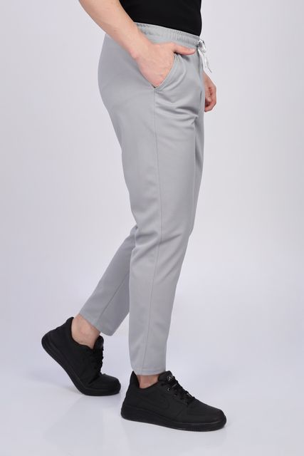 FOXTER Pack of 2 Men Solid Track Pants (Black, Grey) - Image 8