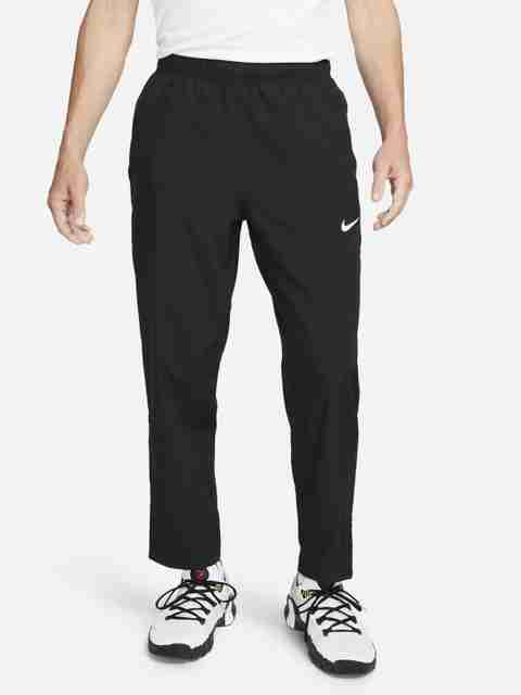 NIKE Men Solid Black Track Pants - Image 5