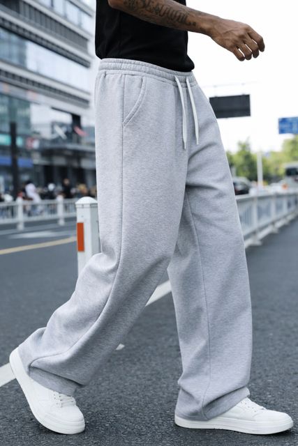 deslizar Men Solid Grey Track Pants - Image 7