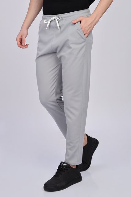 FOXTER Pack of 2 Men Solid Track Pants (Black, Grey) - Image 6