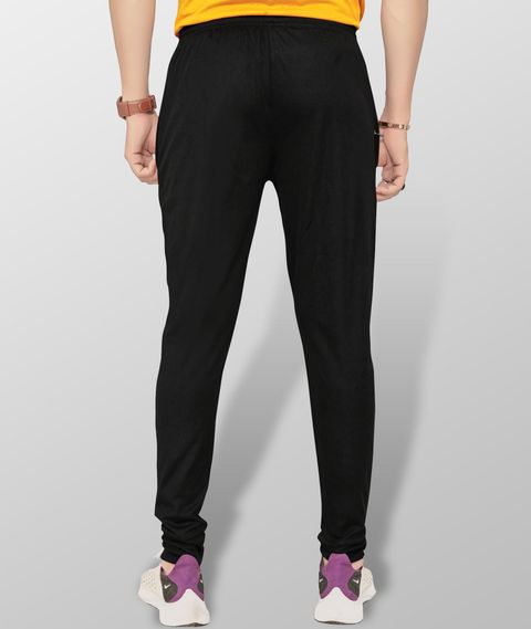 VeBNoR Men Solid Black Track Pants - Image 6