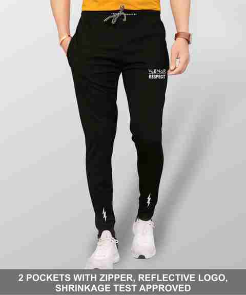 VeBNoR Men Solid Black Track Pants - Image 5