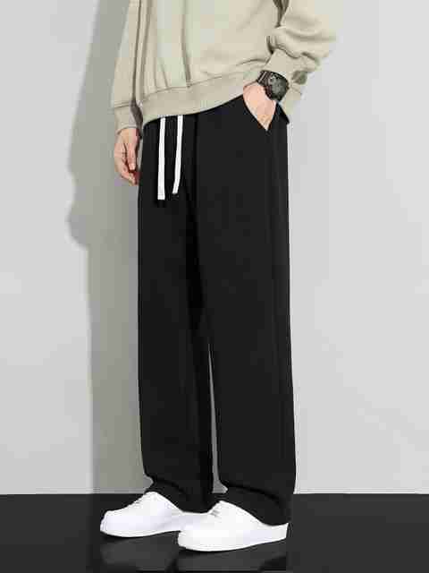 GLALUZY Men Solid Black Track Pants - Image 5