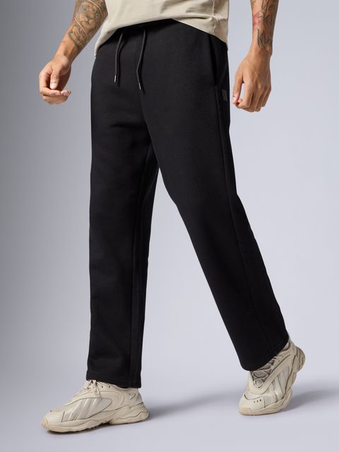 XYXX Pulse Cotton Sweatpants Solid Men Black Track Pants - Buy