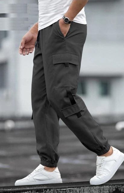 SUN BEAUTY FASHIONISTA HUB Men Grey Track Pants - Image 6