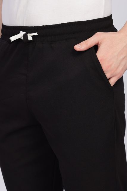 FOXTER Pack of 2 Men Solid Track Pants (Black, Grey) - Image 7