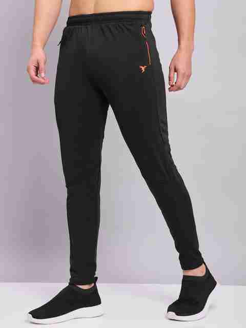 TECHNOSPORT Men Solid Black Track Pants - Image 5