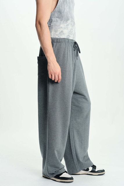 Bonkers Corner Men Solid Grey Track Pants - Image 5