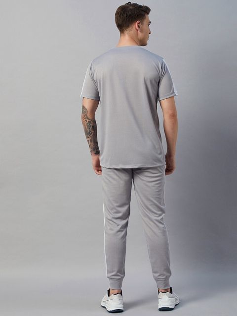 Chrome & Coral Colorblock Men Track Suit - Image 6