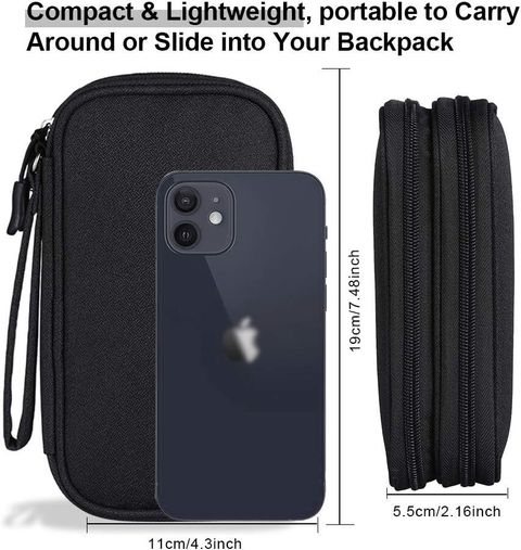 HSR Travel Cable Organizer Bag Pouch (Black) - Image 7
