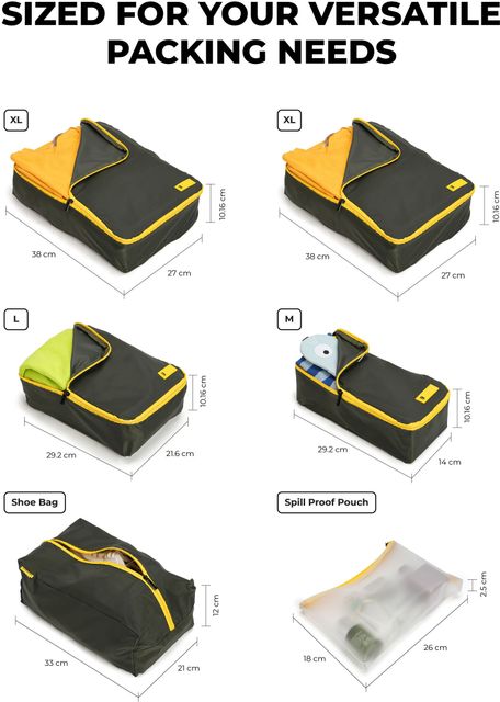 Mokobara Packing Cubes Set of 6 (Green) - Image 7