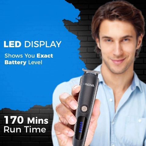 NOVA NG 1154 Waterproof Trimmer, 170 Min Runtime, 20 Length Settings - Image 4