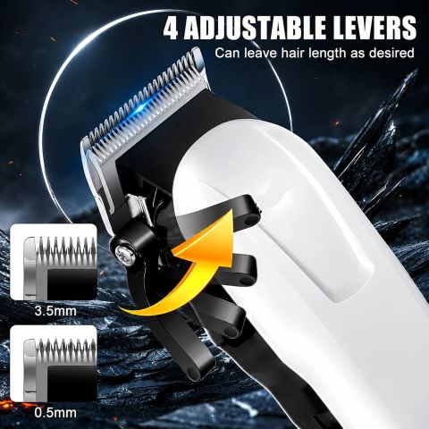AVENUE Rechargeable Menâs Body Hair Removal Machine Grooming Kit Shaver For Men (SILVER,BLACK) - Image 4