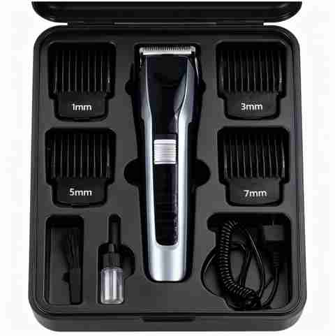HHTTCC 538 Fully Waterproof Trimmer 45 min Runtime 4 Length Settings (Black) - Image 2