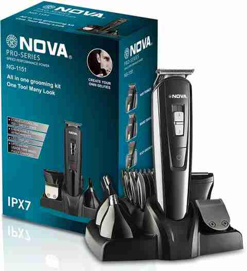 NOVA NG 1151 Waterproof Trimmer, 60 Min Runtime, 18 Settings - Image 5