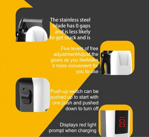 MHVOLT A5 Fast Charging Hair Clipper, 240 min Runtime, Multicolor - Image 4