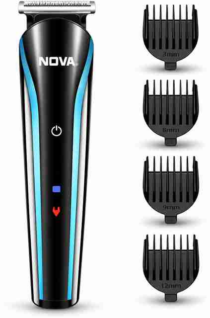 NOVA NHT 1073 Trimmer 60 min Runtime 5 Length Settings (Black, Blue) - Image 2