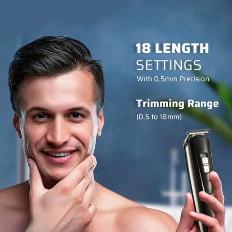 NOVA NG 1151 Waterproof Trimmer, 60 Min Runtime, 18 Settings - Image 7