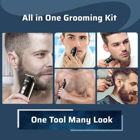 NOVA NG 1151 Waterproof Trimmer, 60 Min Runtime, 18 Settings - Image 8