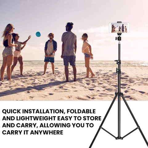Flipkart SmartBuy 7 Feet Aluminum Alloy Studio Light Stand Tripod (Black, Supports Up to 10000 g) Tripod (Black, Supports Up to 10000 g) - Image 8
