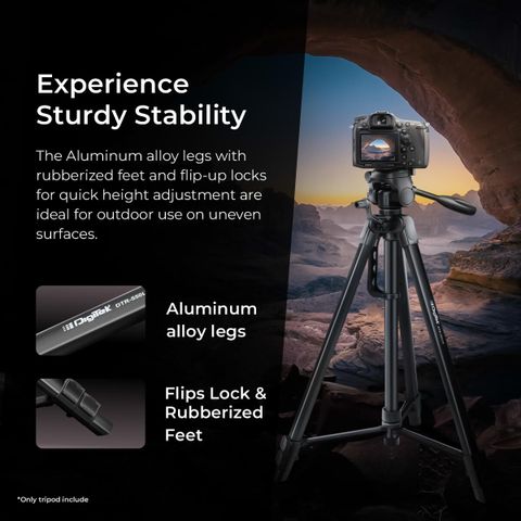 DIGITEK DTR 550 LW Tripod (Black, Supports Up to 5000 g) - Image 7