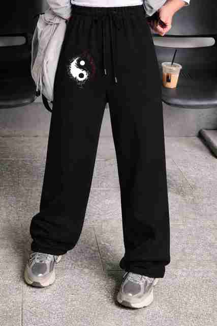 FASHIONCARNIVEL Women Loose Fit Black Cotton Blend Trousers - Image 3