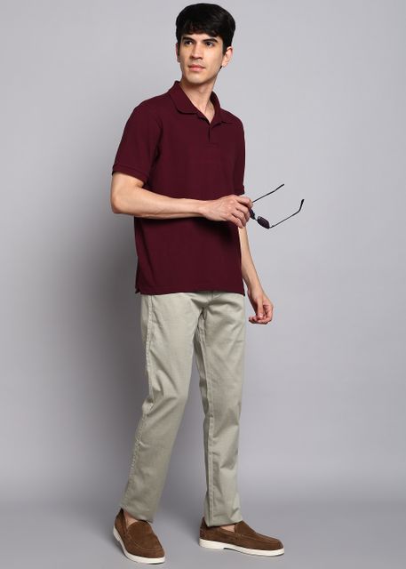 KILLER Men Slim Fit Light Green Cotton Blend Trousers - Image 6