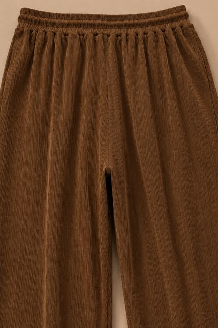 METRONAUT Relaxed Men Brown Cotton Blend Trousers - Image 6