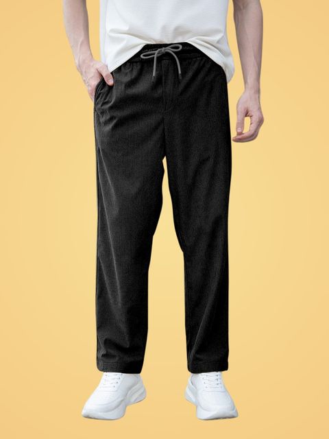 GIBBONTE Men's Pack of 2 Track Pants (Black, Grey) - Image 6