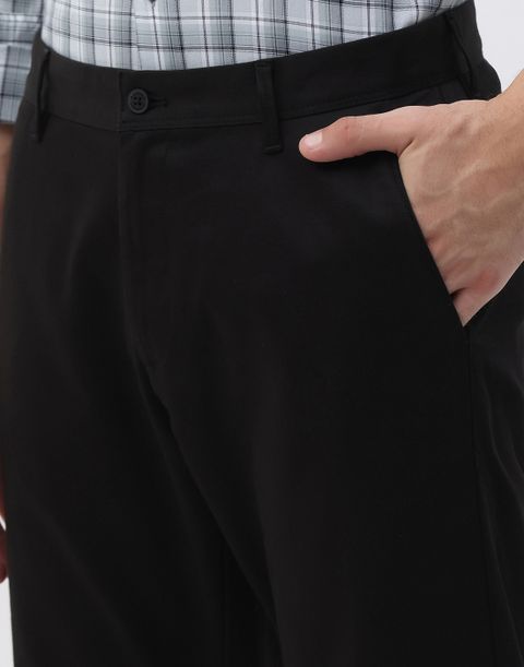 Blackberrys Men Slim Fit Black Cotton Blend Trousers - Image 8
