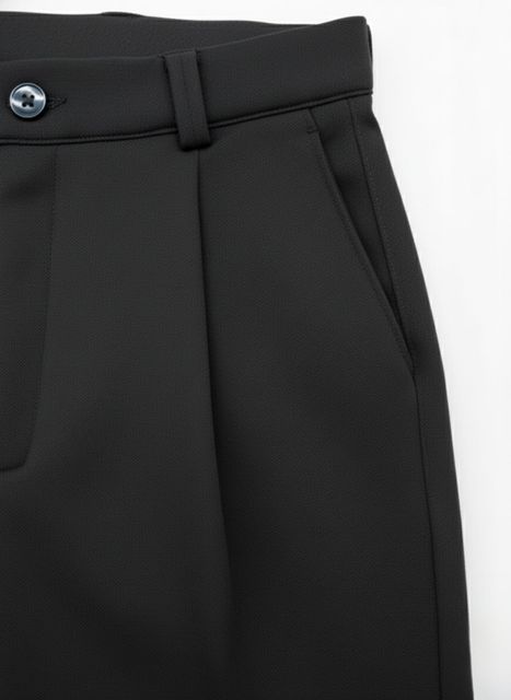 INDICLUB Men Relaxed Black Polycotton Trousers - Image 8